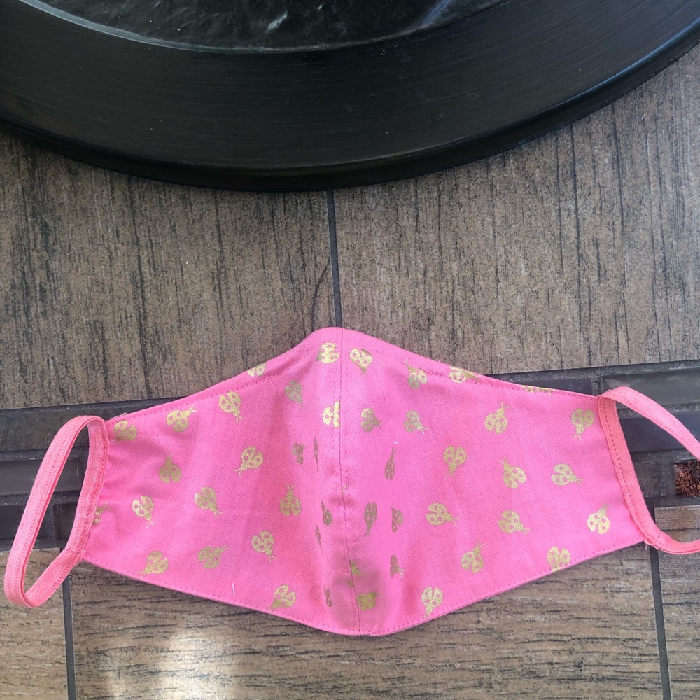 Gold lady bugs in Coral color